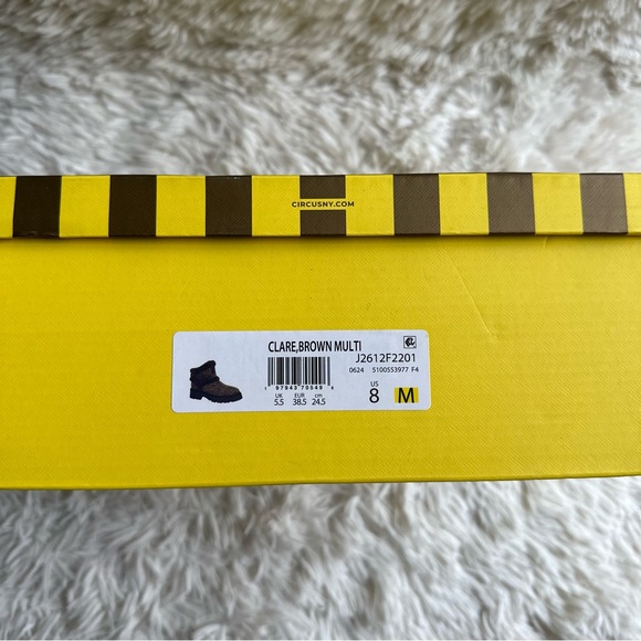 Circus NY By Sam Edelman Clare Faux Fur Lined Bootie Brown New In Box Size 8 - Picture 10 of 10